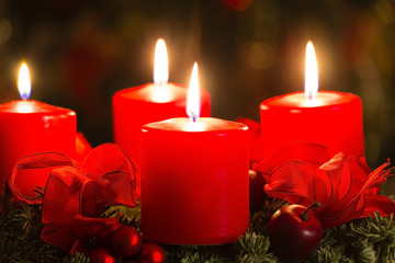 Adventskranz, advent wreath