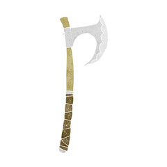 cartoon viking axe