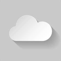 White paper cloud