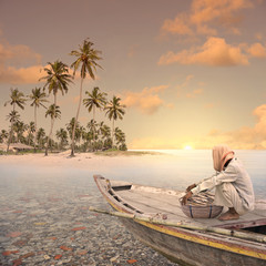 Fisherman in the paradise. © alvaropuig