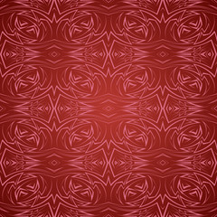 Abstract seamless pattern in red