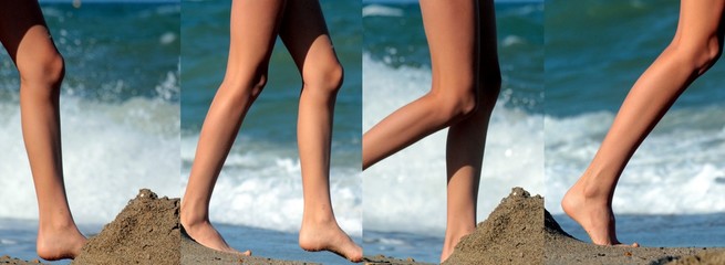 marcher sur la plage