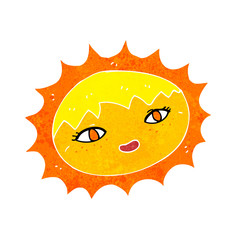 cartoon pretty sun