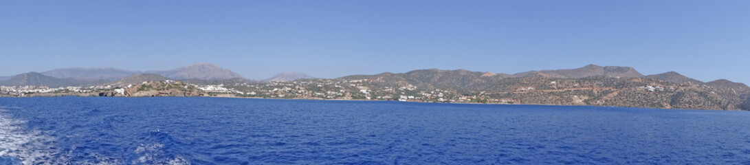 Fototapeta na wymiar Panoramique côte de Crète