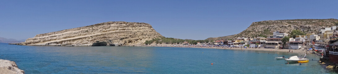 Crète, panoramique sur Matala
