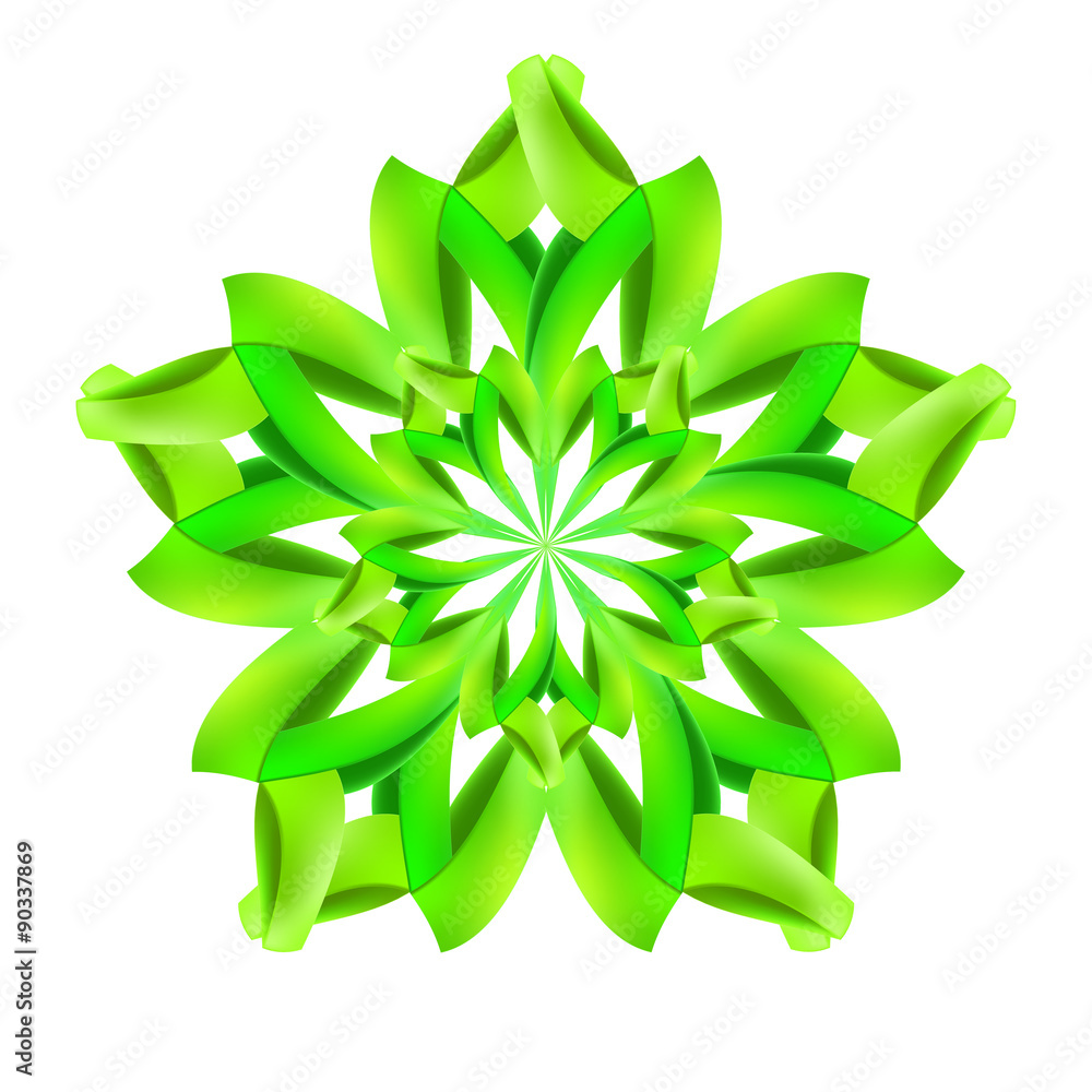 Sticker Abstract green pattern