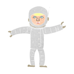 cartoon space man