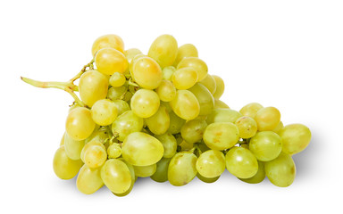 A bunch of bright ripe grapes