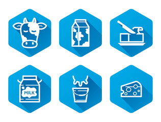 Dairy icons