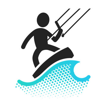  Kite boarding icon