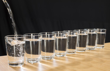 Ocho vasos de agua al día