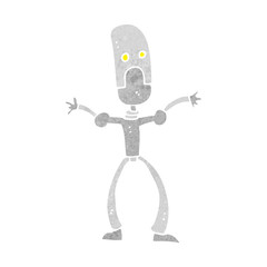 cartoon funny robot