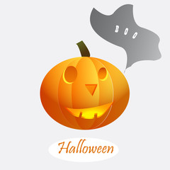 Halloween pumpkin . Scary Jack. Vector