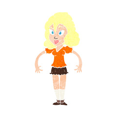 cartoon pretty woman