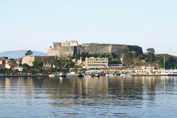 Fototapeta na wymiar The new fortress on the island of Corfu
