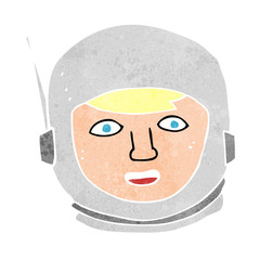 cartoon astronaut head
