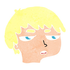 cartoon annoyed boy