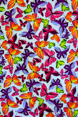 texture fabric of butterfly for background