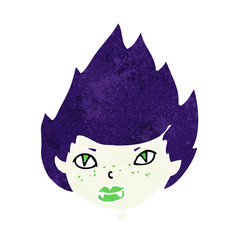 cartoon vampire head