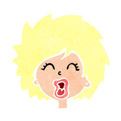 cartoon woman screaming