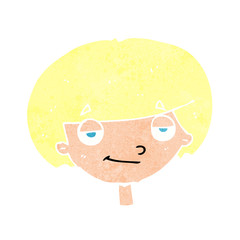 cartoon smug looking boy