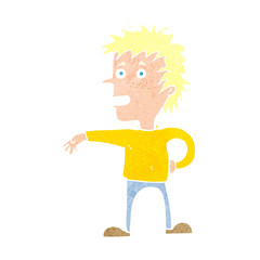 cartoon man making dismissive gesture