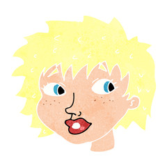 cartoon surprised woman