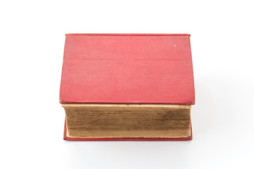 old book on white background