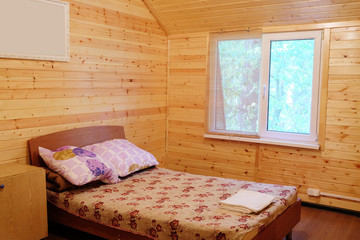 Interior of a hotel bedroom