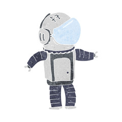 cartoon astronaut