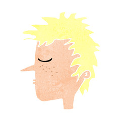 cartoon male face