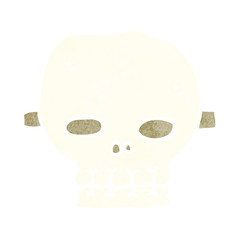cartoon spooky skull mask