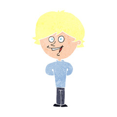 cartoon happy boy