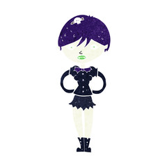 cartoon pretty vampire girl