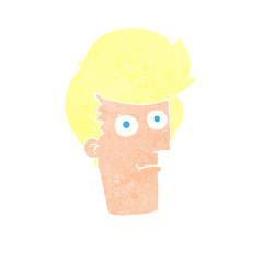 cartoon staring face