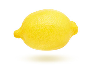 Lemon on white