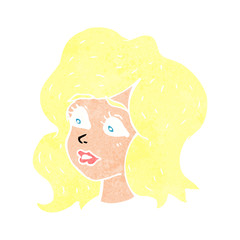 cartoon woman looking concerned