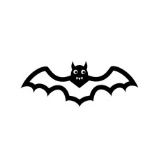 Bat icon isolated on white background