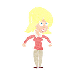 cartoon mean woman