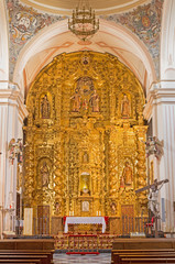 Cordoba - main altar in church of Monastery of st. Ann and st.Joseph 