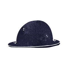 cartoon old bowler hat