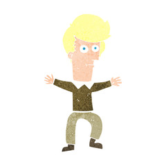 cartoon startled man