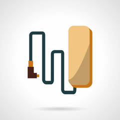 Flat design e-bike battery vector icon
