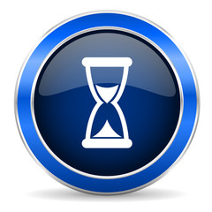 time icon hourglass sign