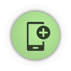Obraz premium Green App Button