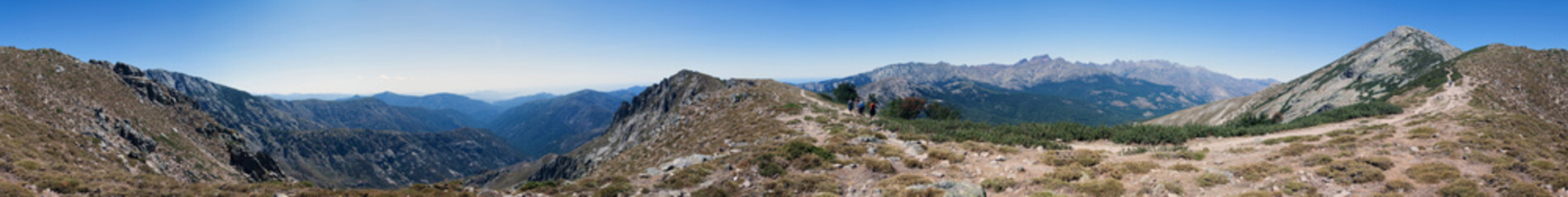 Fototapeta na wymiar Panorama Alpi Corse