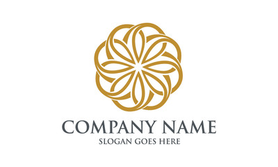 Elegant Abstract Circle Logo Image Vector