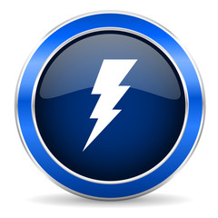 Obraz premium bolt icon flash sign