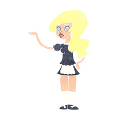cartoon waitress