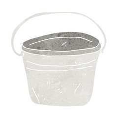 cartoon metal bucket